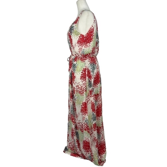 LUCKY BRAND MAXI MULTI COLOR FLORAL PRINT DRESS‎ - Picture 5 of 8